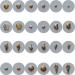 500pcs Nail Art Metal Studs - Sea Series Shell Starfish Deco | NAIL ANGEL 10007 - Buy Online on SooperMarket.com