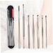 KALLORY 2 Sets 7pcs Stainless Steel Ear Cleaning Tool Set - Ear Care Nursing Spring Tool for Gentle Ear Cleaning - Cosmetic Silver - Pack of 2 - Buy Online on SooperMarket.com