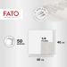 FATO Airlaid Dry Paper Napkins - 50 Pack 40x40cm Textile Effect Dove Gray Drip Design - Perfect for Elegant Events - Buy Online on SooperMarket.com