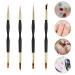 4pcs UV Gel Nail Brush Set - Professional Nail Art Brushes for Home | Gel Brush & Nail Accessories - Buy Online on SooperMarket.com
