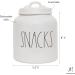 Rae Dunn Ceramic Cookie Jar - Stoneware Treat Canister for Snack Storage in White - Buy Online on SooperMarket.com