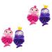 Angoily 4 Pcs Bath Ball Luffa Shower Sponge Loofah Kid Exfoliating Sponge Body Scrubbers Cartoon Bath