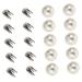 EXCEART 150 Sets Studs Mini Rivets Embellishment Clasps Claw Handmade Decorative Accessories Buttons Design