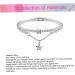 FRCOLOR Star Women Bracelet Women Bracelets Sun and Moon Bracelet Star Hand Jewelry Star Bracelet Gemstone Bracelets Cuff Bracelet Crystal Bead Bracelet Alloy Silver Bracelet Miss Silver 19.5*1.2cm - Buy Online on SooperMarket.com