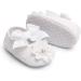 TMEOG 2 x Toddler Flower Shoes with Headband | Non-Slip Soft Baby Girl Shoes for Special Occasions | Size 12-18 Months | Christening, Wedding, Party - White - Buy Online on SooperMarket.com