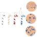 ABOOFAN 4pcs Christmas Candy Cane Ornament Candy Canes Toy Candy Walking Sticks Crutches Christmas Tree Colorful 7x2.5cm - Buy Online on SooperMarket.com