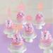 24 PCS Hot Pink Girl Cake Toppers - Glitter Princess Birthday Cupcake Decorations - High Heel Lipstick bowknot Cupcake Picks for Wedding Baby Shower Anniversary Girl Birthday Themed Party Supplies - Buy Online on SooperMarket.com