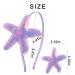 Totelux Starfish Sequins Headband - Light Purple Hair Accessories for Women & Girls | Ideal for Birthday, Wedding & Party Supplies - Buy Online on SooperMarket.com