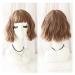 BGHJUE Wig Short Wavy Bob Lace Front Human Hair Wigs 9 Inch 25cmHoneypuddingcolor Dark Brown25cm