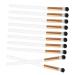 Gogogmee 10pcs Makeup Brush Eye Brush for Eyeshadow Makeup Eyeshadow Brush Eye Makeup Kit White Wooden Handle