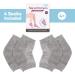 Hilph Gel Heel Socks - Moisturizing Open Toe Foot Care for Cracked Dry Heels - 2 Pairs Gray - Ideal for Men & Women - Buy Online on SooperMarket.com