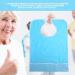 Eating Bib Waterproof Adult Elder Mealtime Eating Bib Clothes Clothing Protector Dining Aid Make Dining Easier(Light Blue) - Buy Online on SooperMarket.com
