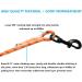 LOQATIDIS 3M Dog Tie - Heavy Duty Reflective Nylon Training Leash with Soft Grip for Dogs Perfect for Large Medium Small & Puppies - Orange Color - Buy Online on SooperMarket.com