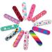 20 Pieces Mini Professional Nail Files Double Sided Emery Boards Nail File and Buffers Pedicure Manicure DIY Nail Tools for Women Girls (Color Random)