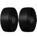 VXM Bicycle Handlebar Tape, Carbon Fiber PU&EVA Road Bike Bar Tape Non-Slip Cycling Handle Wraps for Mountain Bike 2 Rolls per Set (Black)