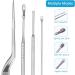 Professional 2 Sets Ear Pick Kit | Metal Spatula & Cleaning Tweezers | Ear Wax Picking Tools for Spiral Ear Spoon | Ear Wax Scoop Cleaner - Buy Online on SooperMarket.com