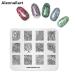 Nail Stamp Plate Set - 5pcs Picture Design Templates for Nail Art | Rock City Architecture Leopard & Hair Braiding Patterns - DIY Manicure Tools GT0011 - Buy Online on SooperMarket.com