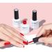 AILLSA Red Gel Nail Polish Set Burgundy Red White Sparkle Gel Polish with Base and Top Coat Valentine's Day Gift Red Sliver Glitter Nail Polish Gel Winter colors Soak Off U V Gel Starter Kit A6-candy Cane - Buy Online on SooperMarket.com