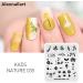 Alexnailart Nail Art Stamping Plates Image Template Nature Plant Leaf Pattern Design Stamper Nail Art DIY Print Manicure Nail Art Stencil Tools NA035 - Buy Online on SooperMarket.com