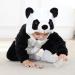 COOKY.D Baby Hooded Rompers | Infant Winter Flannel Jumpsuit | 18-24 Months | Panda Design - Buy Online on SooperMarket.com