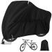 Bike Cover - Outdoor Waterproof Bicycle Covers for 1, 2 or 3 Bikes - 210D Heavy Duty Ripstop Bike Storage with Reflective Strips - Anti Dust Rain Snow UV for Mountain, Road Bikes with Lock Holes black