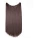 Wire in Hair Extensions Straight Hairpieces Halfhead Invisible Natural Hair Extension 20" - Medium Brown - Buy Online on SooperMarket.com