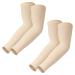 Desoto sleeves 2 pairs cooling up 50+ anti -UV arm sleeve compression arm gulp sun protection non -slip arm sleeves running cycling volleyball basketball for women men yellow*2 pairs
