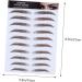 PLAFOPE 5pcs Eyebrow Stickers Best Eyebrow Transfers Eyebrow Transfer Stickers 3d Tool Eyebrow Trimming - Buy Online on SooperMarket.com