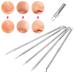 Shop 5pcs Stainless Steel Blackhead Removal Tool Set - Double-Ended Acne & Pimple Tool for Effective Skin Care - Buy Online on SooperMarket.com
