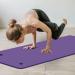 LFS 31.5 inch Hangable Yoga Mat - 10mm Extra Wide & Thick, Non-Slip Exercise Mat with Band & Yoga Bag - Purple - Buy Online on SooperMarket.com