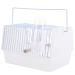 Pet Bird Cage Bird Carrier Cage Portable Parrot Travel Cage with Wooden Perch and Water Bottle for Budgie Conure Cockatiel Parakeet Carrier Wire Bird Cage