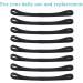 Buy 8pcs Black Sports Headbands - Anti-Slip Elastic Hair Bands for Men & Women | Perfect for Yoga Football Running & Fitness - Buy Online on SooperMarket.com