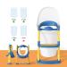Potty Training Seat with Step Stool Ladder | Kids Toilet Trainer for Boys and Girls - Blue - Buy Online on SooperMarket.com
