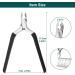 ANRUI Professional Cuticle Nipper with Non-Slip Silicone Handle - Medical Grade Stainless Steel Cubical Cutter for Dry Skin (Black) - Buy Online on SooperMarket.com