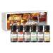 EUQEE 6PCS Fragrance Oils for Men, Men's Pubs Gift Set Premium Grade Fragrance Oils -10ml-Leather, Sweet Tobacco, Dragons Blood, Sandalwood, Bay Rum, Cedarwood (Men's Pubs)
