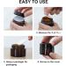 Amber Glass Empty Can - 6 Pieces Refillable Containers 30ml/50ml for Cosmetics Creams & Oils | Brown Glass Ointment Jars for Women & Girls - Buy Online on SooperMarket.com