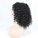 BGHJUE Lace Front Wigs - Natural Curly Human Hair Wig with Baby Hair | 38cm Black | International Shipping - Buy Online on SooperMarket.com
