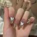 Runrayay 24pcs Heart Design Press On Nails - Medium Strass Fake Nails for Women & Girls | Acrylic Stick On Nail Art - Buy Online on SooperMarket.com