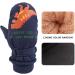 XIAOHAWANG Kids Ski Gloves - Waterproof Dino Mittens for Boys & Girls 2-8 Years - Navy Blue (2-4 Years) - Buy Online on SooperMarket.com