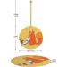 YYHHAOFA Sunflower Seeds and Foxes Picture Christmas Ceramic Round Pendant Decoration - Festive Hanging Ornament for Stores and Homes -2.9 in - Buy Online on SooperMarket.com