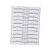 NOLITOY 100pcs Disposable Eyebrow Ruler Eyebrow Stencil Kit Disposable Gauge Eyebrow Trimming Caliper
