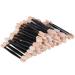 JASSINS 150 Pack Eyeshadow Applicators Disposable Eyeshadow Sponge Brush Double-Sided Eye Makeup Sponge Applicators (Skin+White)