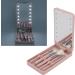 KKPLZZ Makeup Brush Set with Mirror Multifunctional Cosmetic Brushes Kit with Rotatable Foldable LED Mirror for Home Dormitory Travel - Buy Online on SooperMarket.com