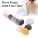 FILFEEL Facial Cleansing Sponge Set - 8PCS 100% Konjac Sponges for Gentle Face and Body Wash - Buy Online on SooperMarket.com