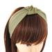 Buy AXY Olive Green Fabric Headband with Knot | Vintage Ladies Hair Accessory HR35 - Buy Online on SooperMarket.com