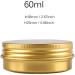 Buy Basic Packing 24 Pieces 60ml Gold Aluminum Jars with Screw Caps - Ideal for Cosmetics & DIY Projects - Buy Online on SooperMarket.com