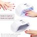 UV LED Nail Lamp - Gel Nail Polish Dryer with Auto Sensor and 4 Timer Settings - White - Buy Online on SooperMarket.com