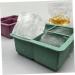 MAGICLULU 2pcs Silicone Ice Tray Mini Refrigerator Silicone Tray Cake Ice Making Mold Chocolate Candies Whisky 11.4X11.4CM Green - Buy Online on SooperMarket.com
