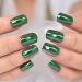 Chrome Green Short Square Press On Nails - Electroplate Design Daily Wear Fake Manicure (24pcs) - Buy Online on SooperMarket.com