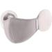 Visiblurry Kawaii Cloud Shape Face Cover | Plush Rabbit Fur Ear Warmer & Slim Winter Protection - Buy Online on SooperMarket.com